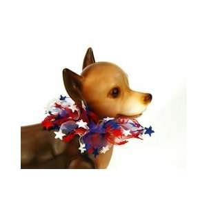  Star Party Collar for Dogs (Red, White, & blue Large): Pet Supplies