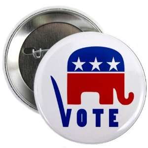   Republican Elephant Conservative Politics 2.25 Pinback Button Badge