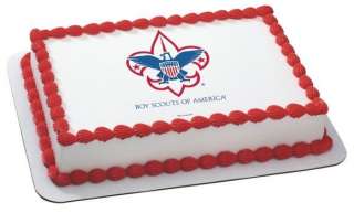 Boy Scouts Emblem ~ Edible Image Icing Cake, Cupcake Topper ~ LOOK 