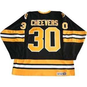  Gerry Cheevers Signed Jersey   Replica   Autographed NHL 