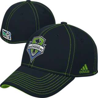 Seattle Sounders adidas Authentic Coaches Flex Hat  