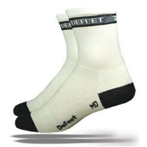  DeFeet AirEator 4in High Top Podium White Cycling/Running 