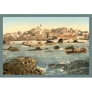 Holy Land   From the Sea   12x18 Framed Print in Black Frame (17x23 