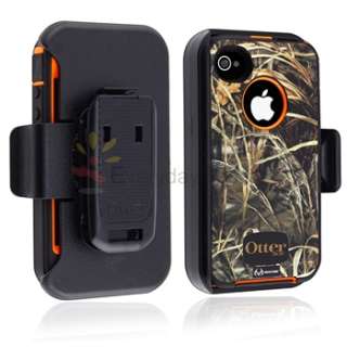   Defender Realtree Camo Case Max 4HD BLAZED+Film for AT&T iPhone 4 4S