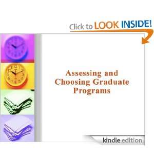 Applying to Graduate School Assessing and Choosing Programs Dr 