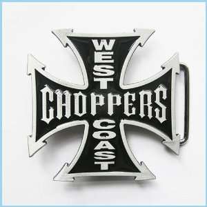  Crucial West Coast Choppers Cross Belt Buckle OC 013BK 