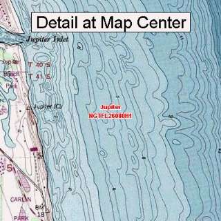  USGS Topographic Quadrangle Map   Jupiter, Florida (Folded 