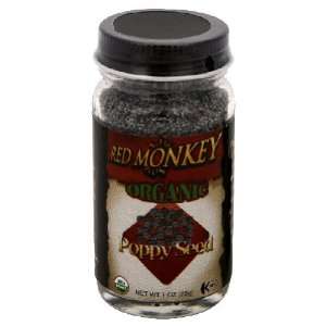 Red Monkey, Poppy Seed, 1.1 Ounce (6 Pack):  Grocery 