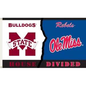   St.   Ole Miss 3 by 5 Foot Flag with Grommets   Rivalry House Divided
