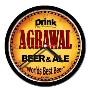  AGRAWAL beer and ale wall clock: Everything Else