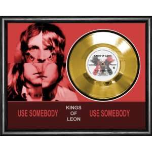  Kings Of Leon Use Somebody Framed Gold Record A3 