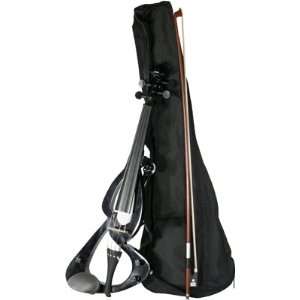  Laurel JS Electric Violin   BLACK Musical Instruments