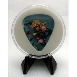   Hero Ms. Marvel Guitar Pick With Display Case & Easel   100% MADE IN