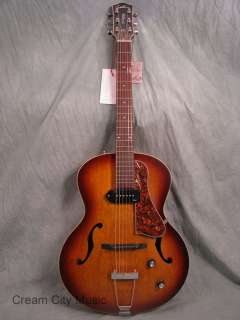   Kingpin P90 Archtop Acoustic Electric Guitar Jazz Vintage Style  