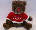Dan Dee Collectors Choice Plush Bear Valentine Sweater 7 1/2
