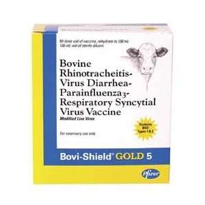  Pfizer Bovi Shield Gold 5 (IBR BVD PI3 BRSV)   10 Dose 