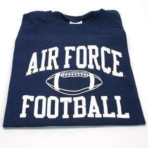  Air Force T shirt   Football, Navy   X Large: Sports 