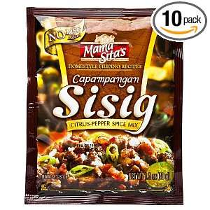 Mama Sitas Capampangan Sisig Citrus Pepper Spice Mix 40g (Pack of 10 