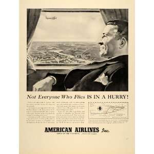  1939 Ad American Airlines Fly Airplane Business Class 