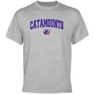  Western Carolina Catamounts Ash Logo Arch T shirt: Sports 