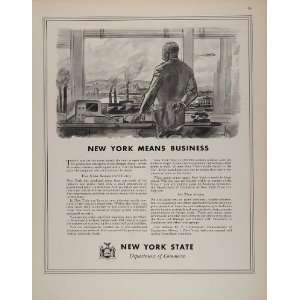  1944 Ad New York State Chamber of Commerce Business 