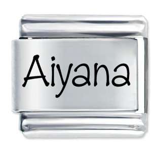  Name Aiyana Gift Laser Italian Charm: Pugster: Jewelry