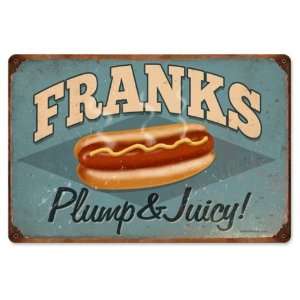  Franks Food and Drink Vintage Metal Sign   Victory Vintage 