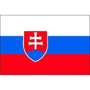  3 x 5 Feet Slovakia Poly   indoor International Flag Made 