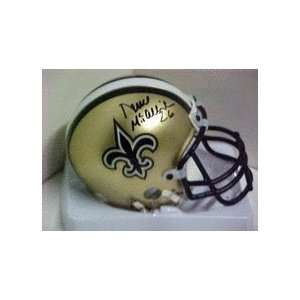 Deuce McAllister, New Orleans Saints NFL Authentic Autographed Mini 