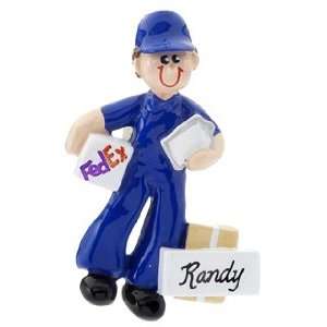  Personalized Federal Express Man Christmas Ornament: Home 