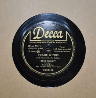 Bing Crosby Favorite Hawaiian Songs 78 rpm Vol 2 10  