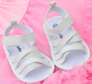White kids toddler baby girl Mary Jane shoes sandals size 9 12 months 
