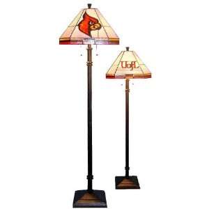   of Louisville Cardinals Stained Glass Floor Lamp