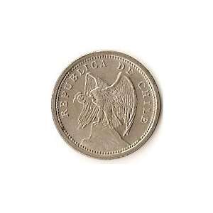 1936 Chilean 10 Centavos    Condor Coin    Extra Fine 