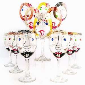  Custom Hand Painted Bridal Party Wine Glass Health 