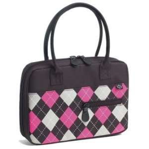  Argyle Bible Cover Black Pink Gray   XL: Everything Else