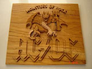 Rare Handmade AC/DC Monsters of Rock Logo On Teak Wood  