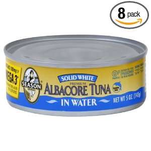 Seasons Albacore Tuna In Water, Passover, 5 ounces (Pack of8)