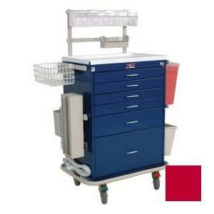   Drawer Anesthesia Cart Key Lock Deluxe Package, Red: Everything Else