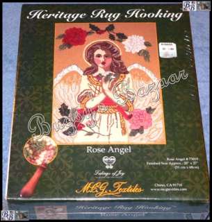 Tidings of Joy ROSE ANGEL Heritage Rug Hooking Kit  