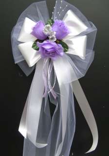 21pc Bridal bouquet wedding flower LAVENDER / SILVER  