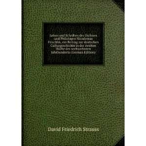   (German Edition) David Friedrich Strauss  Books