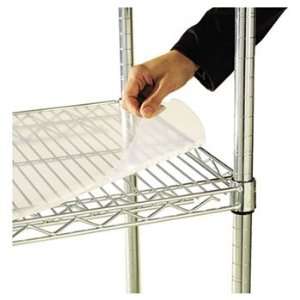 Alera Shelf Liners For Wire Shelving, 48w x 18d, Clear Plastic, 4/Pack