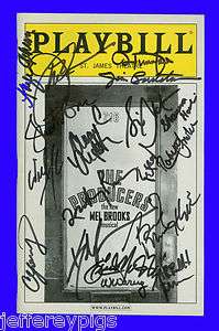 Playbill + The Producers + Autographed by 16 cast members + Signed by 