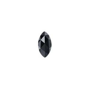  10.40x6.00x2.30 mm 1.36 Cts Black Diamond ( Marquise Rose 