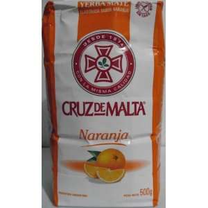 Yerba Mate Cruz de Malta   Sabor Naranja Grocery & Gourmet Food