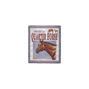  American Quarater Horse Breed Tapestry Throw 50 x 60