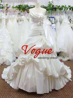 Hot Nobby Satin A Line Bride Wedding Dress S125 Size 2 4 6 8 10 12 14 