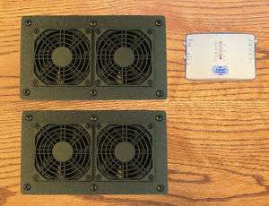 Cabinet Air Control AV Cooling fans with thermostat  