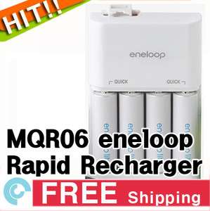   eneloop NC MQR06 AA AAA Size Battery Quick Charger Batteries Recharger